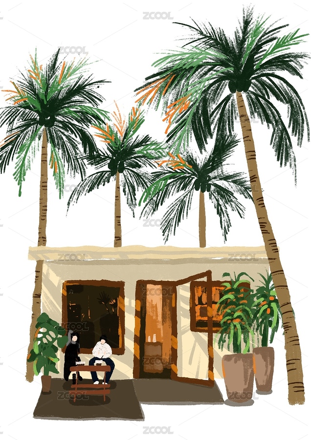 春天午后咖啡小店（主預覽-5366366） - 未分類 - 站酷設計師王王www原創(chuàng)素材 - 站酷ZCOOL