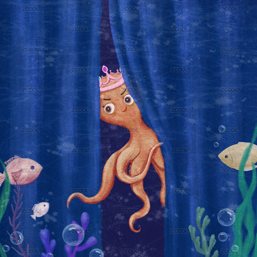 海底章魚表演（主預(yù)覽-8912085） - 未分類 - 站酷設(shè)計師無傾z原創(chuàng)素材 - 站酷ZCOOL