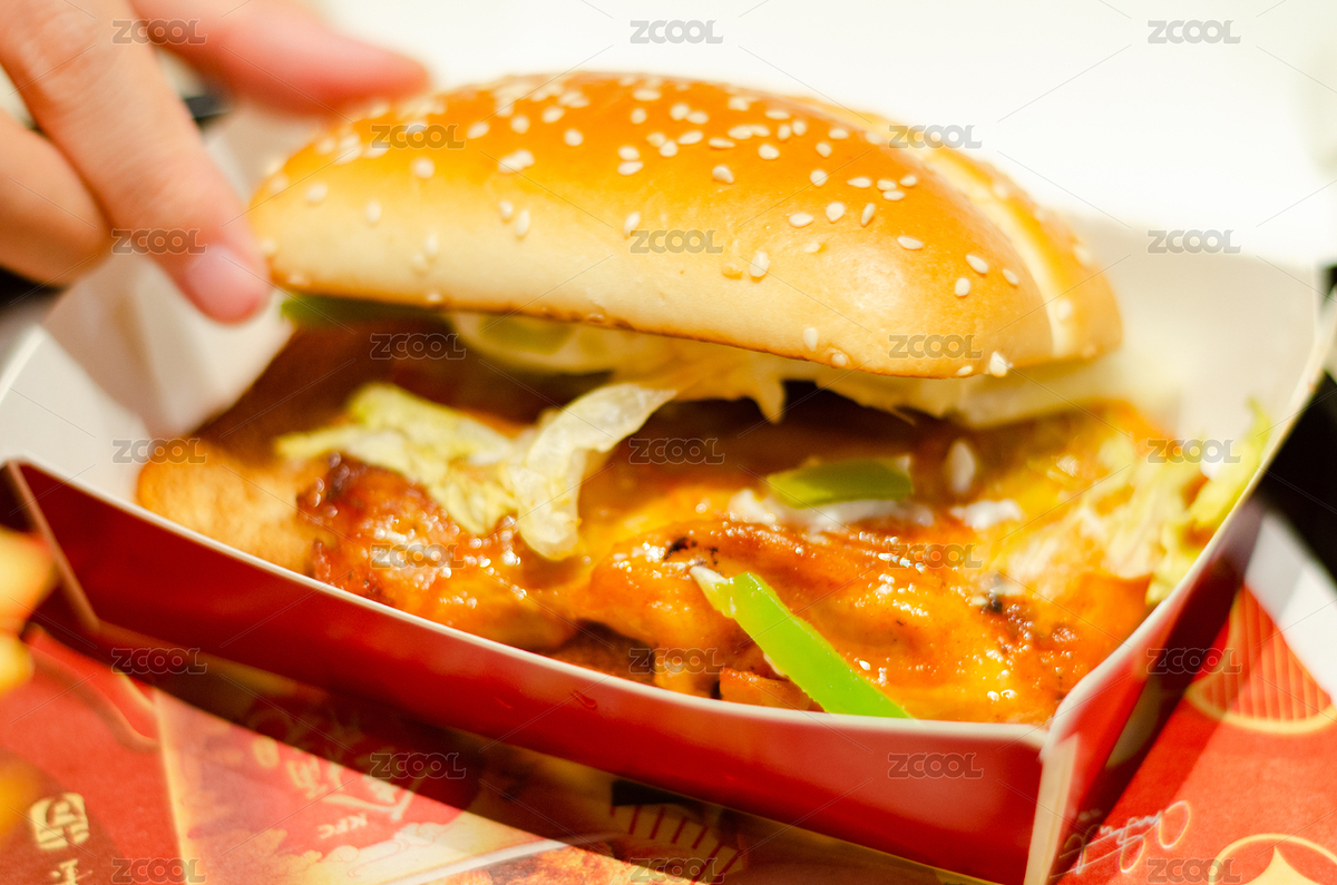 高熱量食物，一個(gè)雞肉漢堡特寫（主預(yù)覽-2320832） - 未分類 - 站酷設(shè)計(jì)師云海路漫漫原創(chuàng)素材 - 站酷ZCOOL