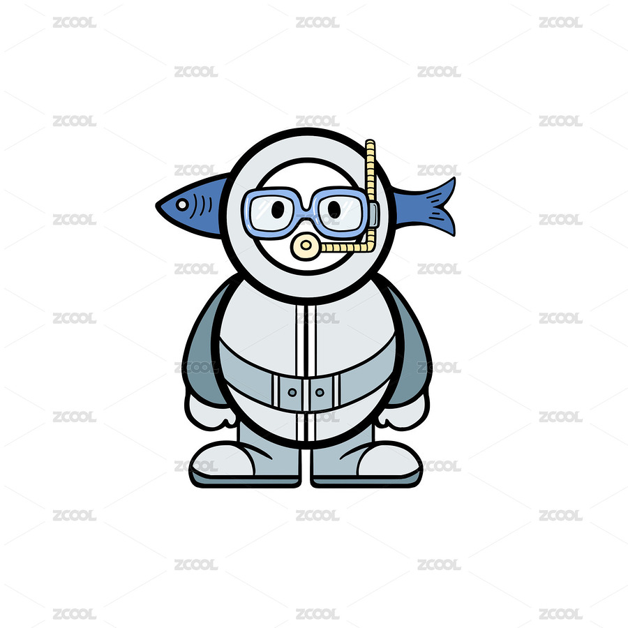 潛水員魚和寶藏（主預(yù)覽-3729724） - 未分類 - 站酷設(shè)計(jì)師想得美院學(xué)生原創(chuàng)素材 - 站酷ZCOOL