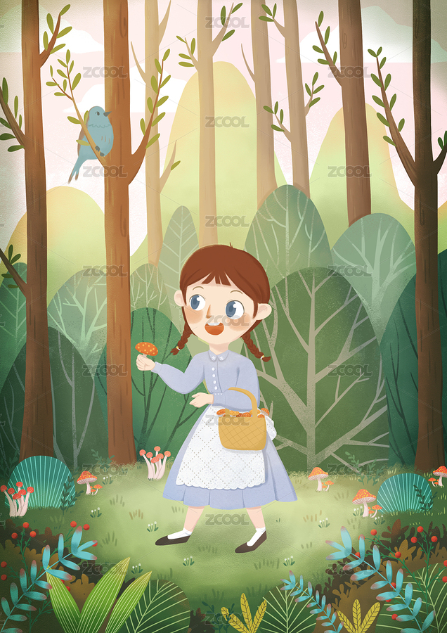奇妙森林繪本插畫（主預(yù)覽-3010405） - 未分類 - 站酷設(shè)計(jì)師晴子桑原創(chuàng)素材 - 站酷ZCOOL
