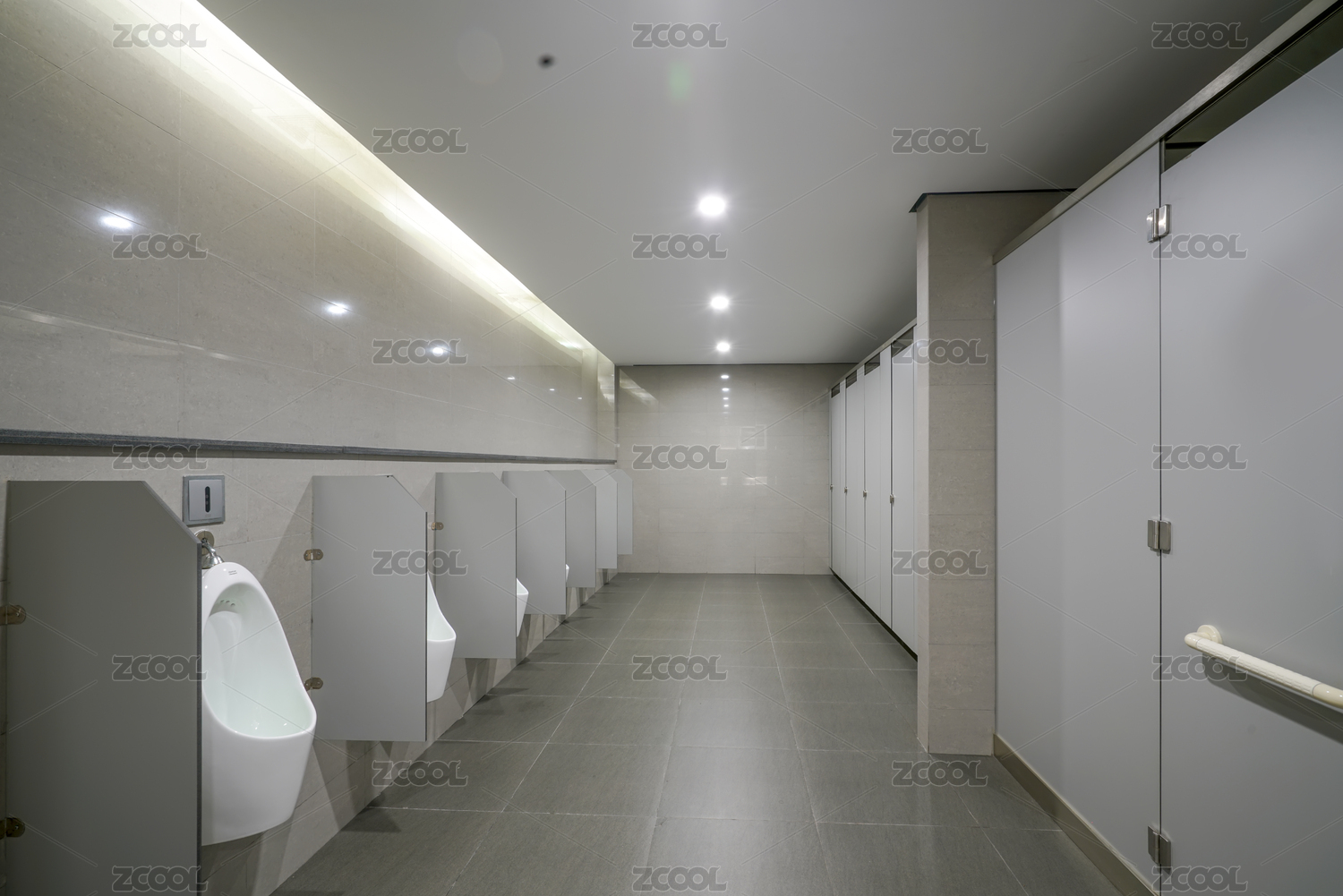 现代洁净公共卫生间商业空间室内设计