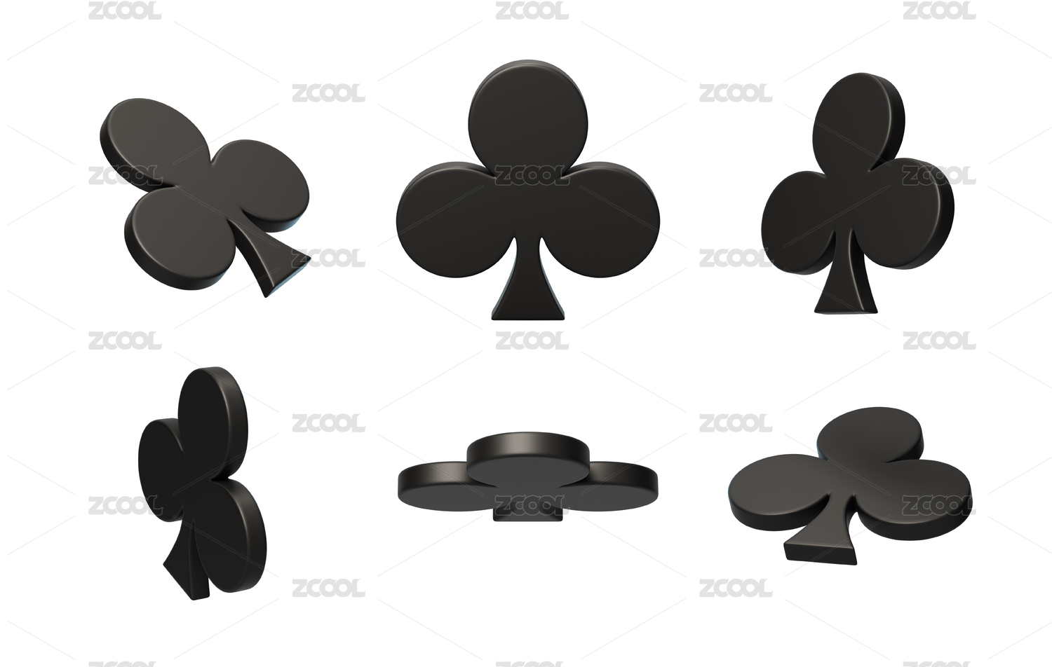棋牌娱乐游戏花色点数梅花3D