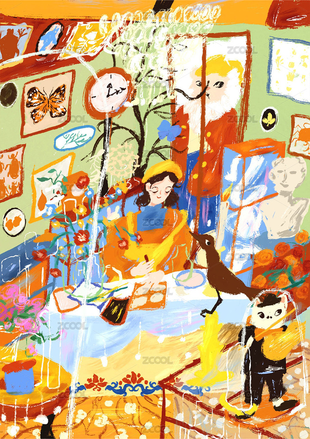 女孩的標本屋（主預覽-7534280） - 未分類 - 站酷設計師未泯_wm原創(chuàng)素材 - 站酷ZCOOL