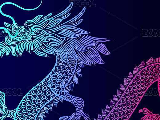 龙艺术创意封面背景