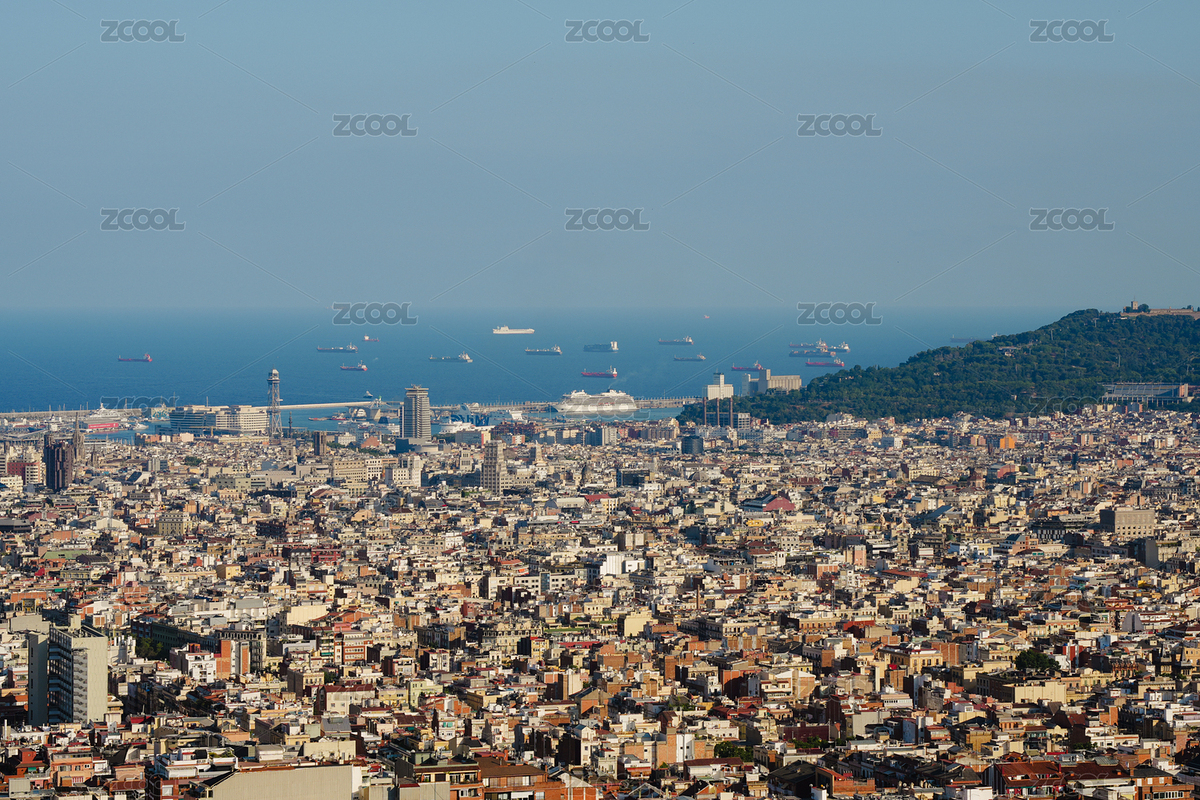 西班牙巴塞羅那城市俯瞰全景（主預(yù)覽-10679706） - 未分類 - 站酷設(shè)計(jì)師LayneKong原創(chuàng)素材 - 站酷ZCOOL