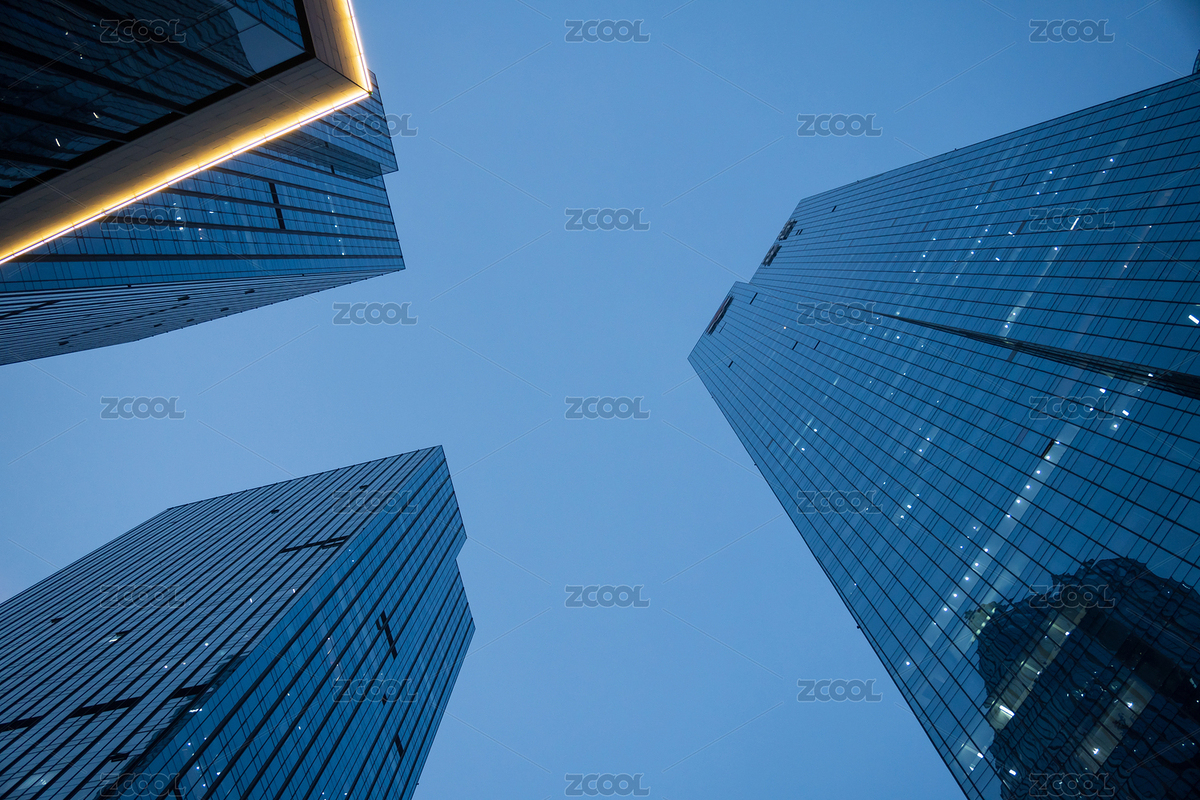 青島低視角摩天大樓夜景（主預(yù)覽-5128025） - 未分類 - 站酷設(shè)計師Barry9318原創(chuàng)素材 - 站酷ZCOOL
