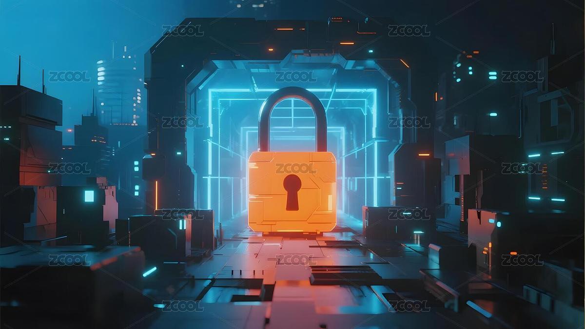 未來(lái)城市中的數(shù)字鎖門(mén)（主預(yù)覽-11720975） - 未分類 - 站酷設(shè)計(jì)師國(guó)境以南1230原創(chuàng)素材 - 站酷ZCOOL