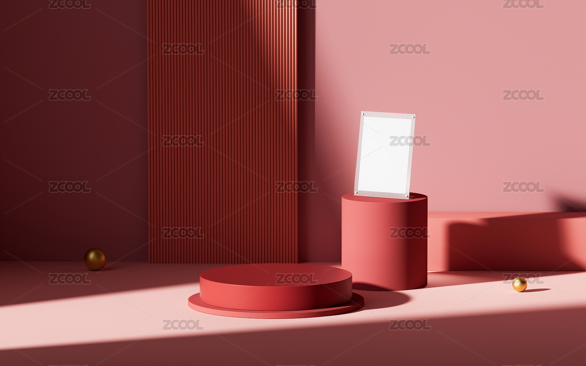 有产品展示台和亚克力证书框的背景三维渲染（主预览-11212430） - 未分类 - 站酷设计师颜辉视觉原创素材 - 站酷ZCOOL