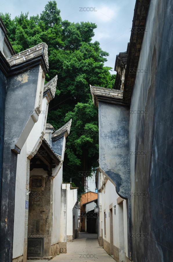 福州上下杭古巷中式建筑與綠樹景觀（主預(yù)覽-12622630） - 未分類 - 站酷設(shè)計師云海路漫漫原創(chuàng)素材 - 站酷ZCOOL
