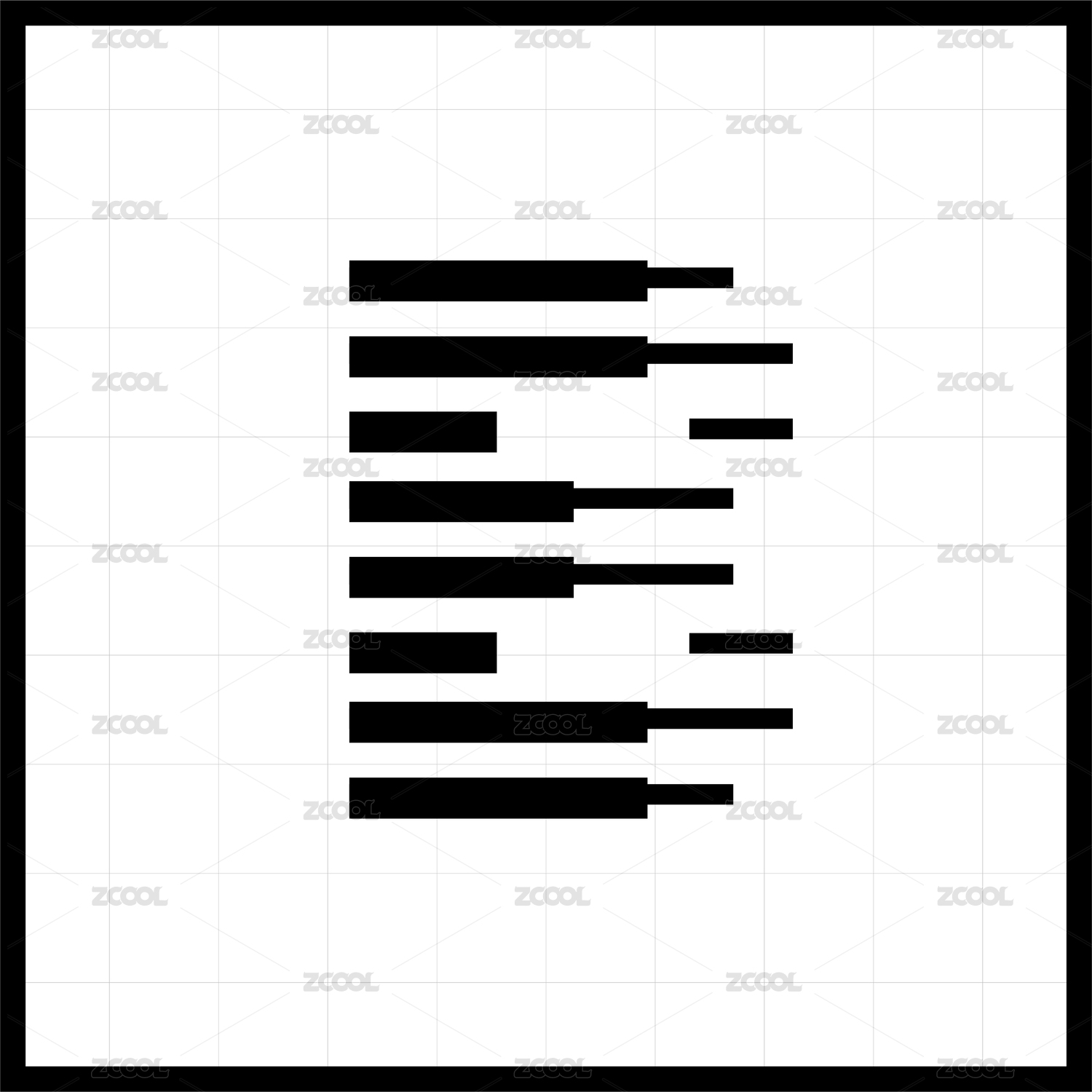 黑色 字母logo创意组合