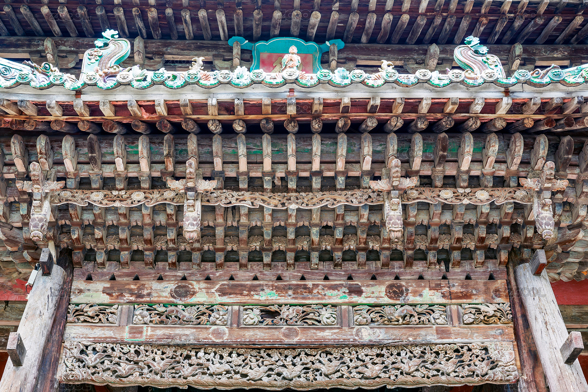 中國山西省運城市解州關(guān)帝廟斗拱木雕彩繪（主預(yù)覽-218807） - 未分類 - 站酷設(shè)計師秋影隨風(fēng)原創(chuàng)素材 - 站酷ZCOOL