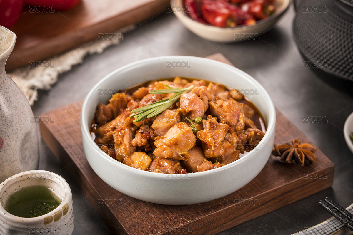 放在盘子里的红烧鸡块（主预览-3717041） - 未分类 - 站酷设计师木麸子原创素材 - 站酷ZCOOL