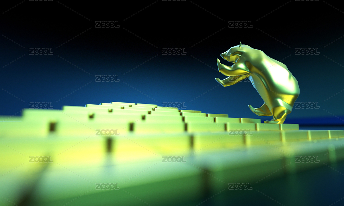 黃金金條與熊市，市場(chǎng)衰落（主預(yù)覽-8798911） - 未分類 - 站酷設(shè)計(jì)師yongheng1996原創(chuàng)素材 - 站酷ZCOOL