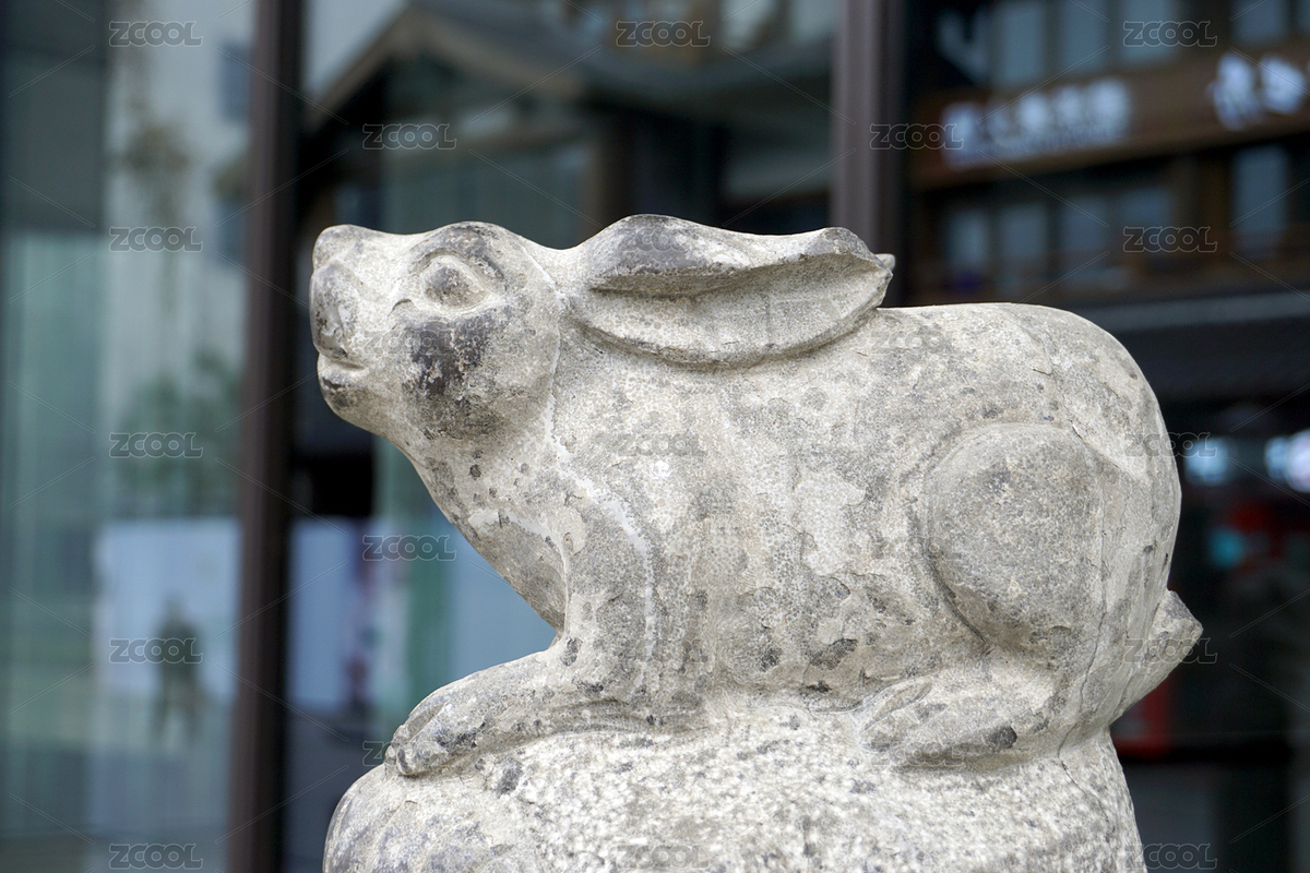 成都文殊院拴馬樁十二生肖石雕 卯兔（主預(yù)覽-9316555） - 未分類 - 站酷設(shè)計(jì)師無(wú)題圖原創(chuàng)素材 - 站酷ZCOOL