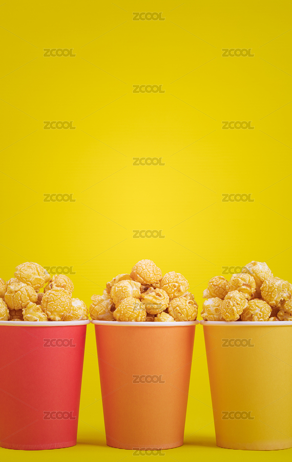 彩色紙杯爆米花黃色背景暖色漸變（主預(yù)覽-8494462） - 未分類 - 站酷設(shè)計(jì)師黑白湊原創(chuàng)素材 - 站酷ZCOOL