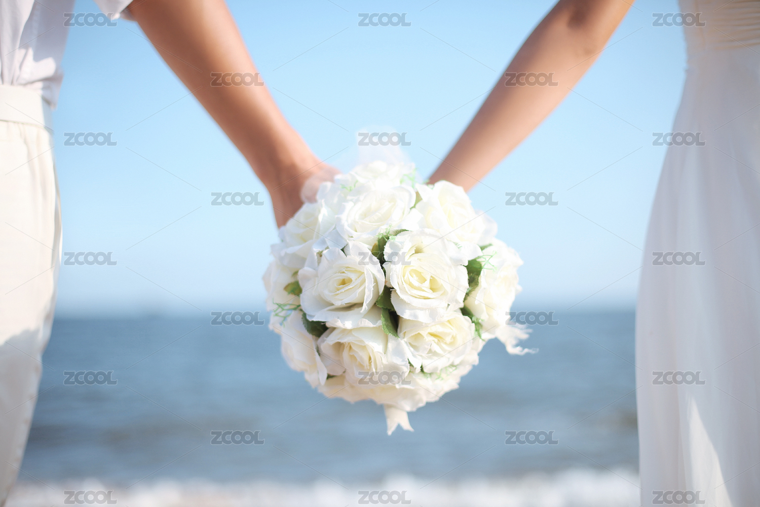Flowersin婚礼的一堆