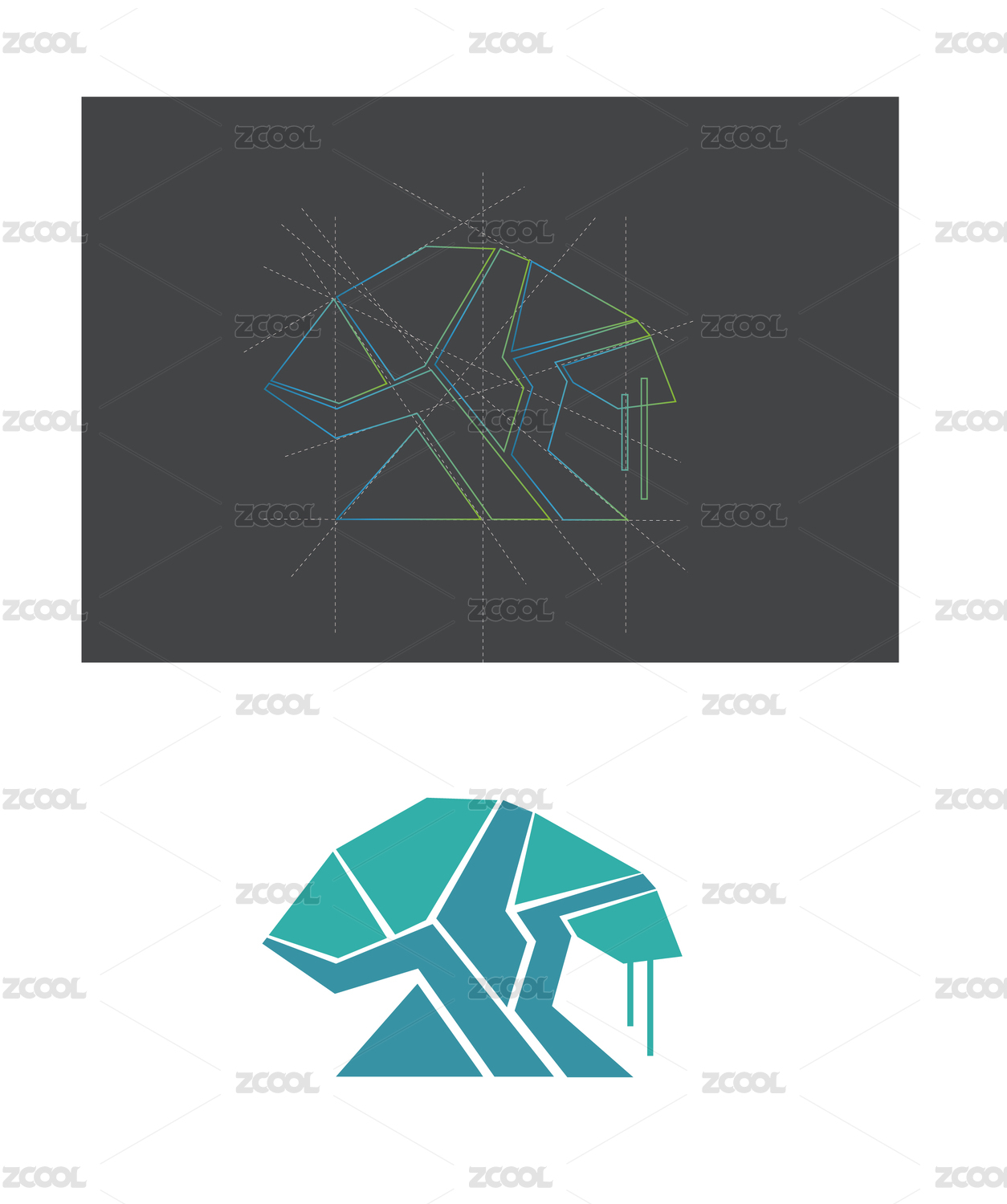树形logo图案设计