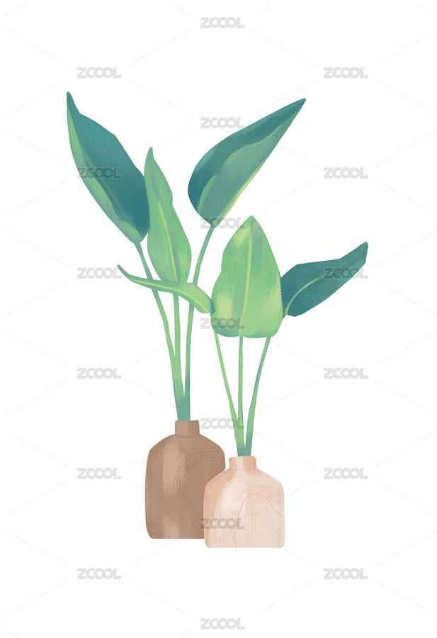 盆栽植物（主預(yù)覽-5964160） - 未分類 - 站酷設(shè)計師胡蘿卜YU原創(chuàng)素材 - 站酷ZCOOL