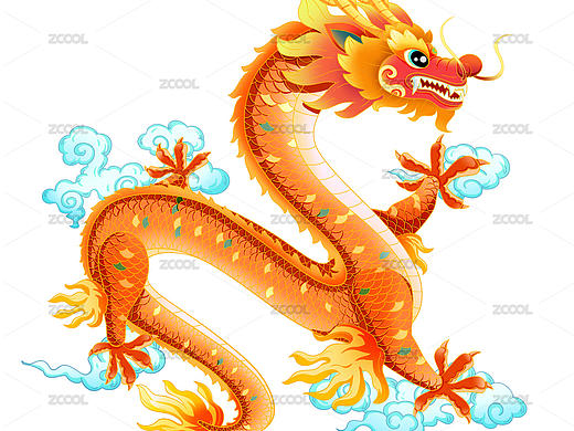 国潮中国风吉祥龙插画