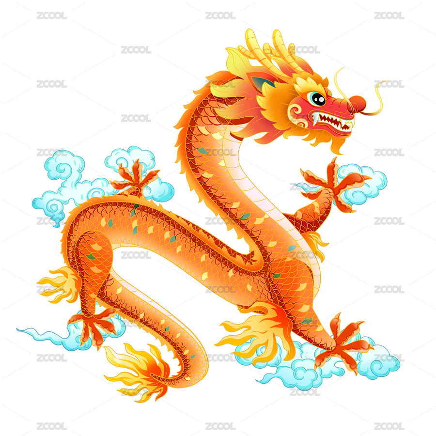 国潮中国风吉祥龙插画（主预览-414002） - 未分类 - 站酷设计师萌萌的小姐姐原创素材 - 站酷ZCOOL