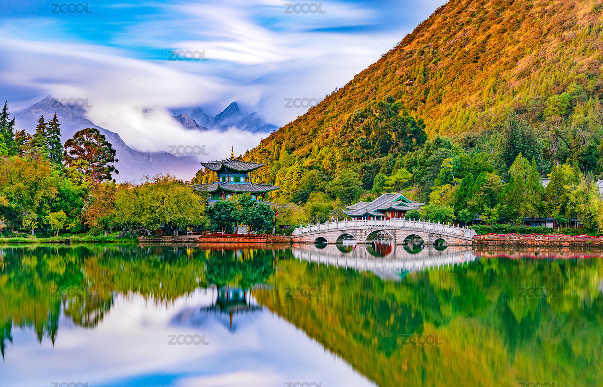 云南麗江黑龍?zhí)豆珗@的清晨美景（主預(yù)覽-7705140） - 未分類 - 站酷設(shè)計(jì)師楓葉s2018原創(chuàng)素材 - 站酷ZCOOL