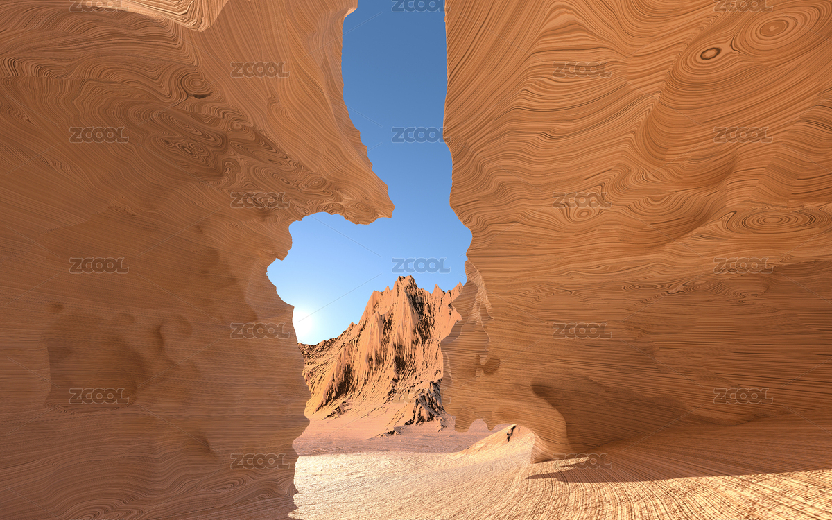 狹窄的峽谷 3D渲染（主預(yù)覽-3002675） - 未分類 - 站酷設(shè)計(jì)師VinkFan原創(chuàng)素材 - 站酷ZCOOL