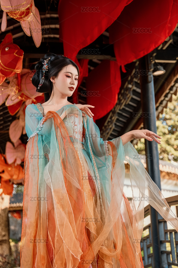 中國傳統(tǒng)古風漢服女性人像（主預覽-12673778） - 未分類 - 站酷設計師Sam_Tse原創(chuàng)素材 - 站酷ZCOOL