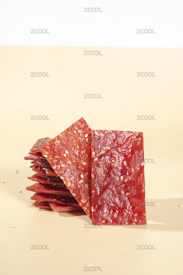 暖黃色背景上的紅色豬肉脯肉片（主預(yù)覽-7487379） - 未分類 - 站酷設(shè)計(jì)師述照視覺原創(chuàng)素材 - 站酷ZCOOL