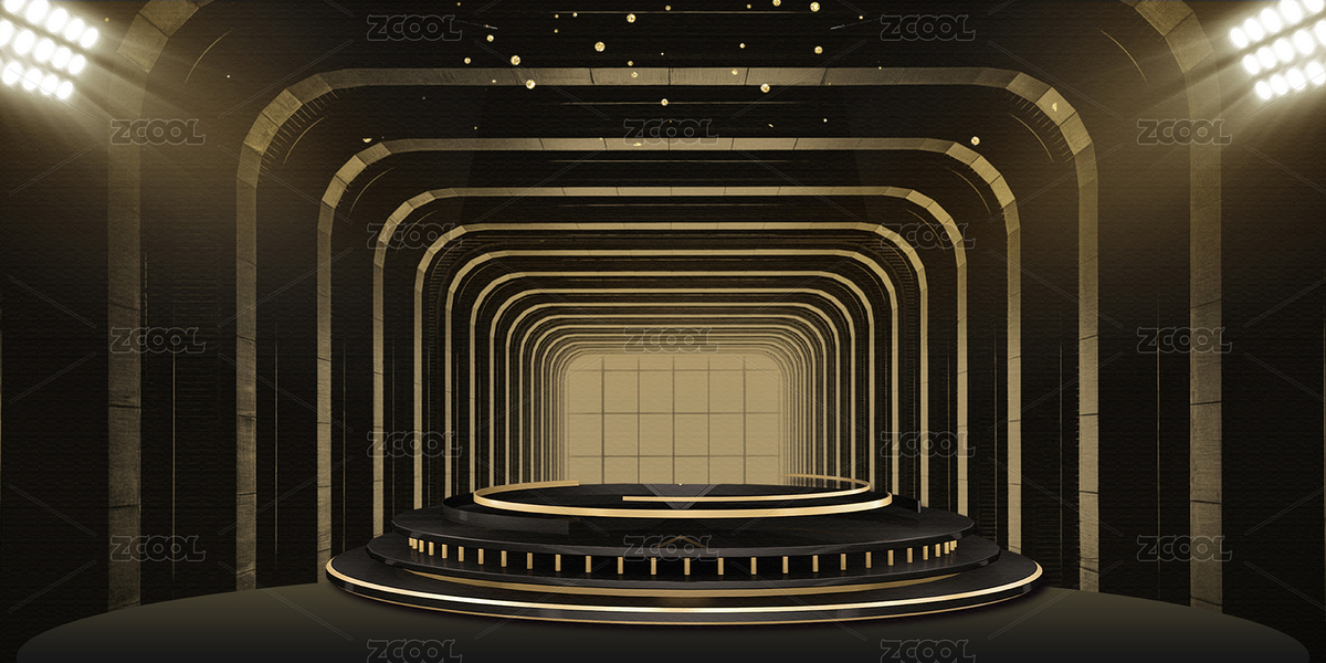 黑金灯光商务企业科技广告海报背景（主预览-8283443） - 未分类 - 站酷设计师AEZM原创素材 - 站酷ZCOOL