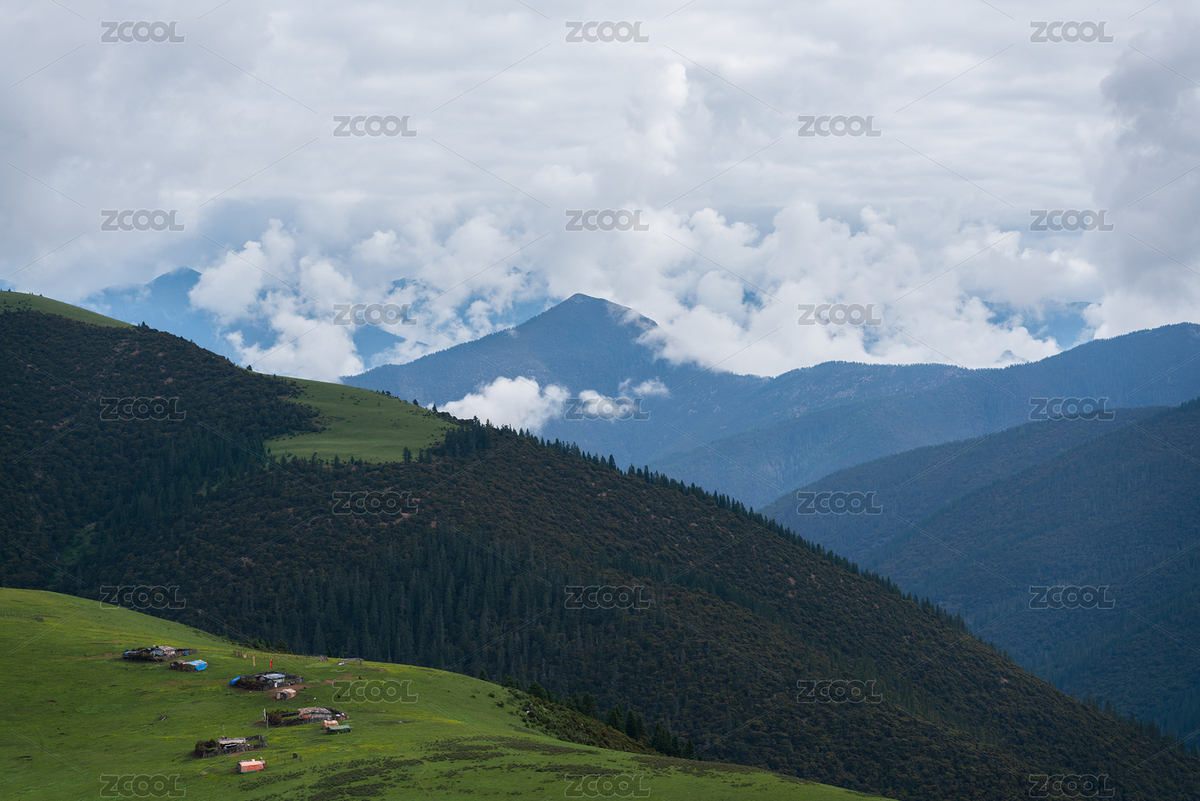 云雾缭绕的山间村落（主预览-11141153） - 未分类 - 站酷设计师奥利奥泡饼干原创素材 - 站酷ZCOOL