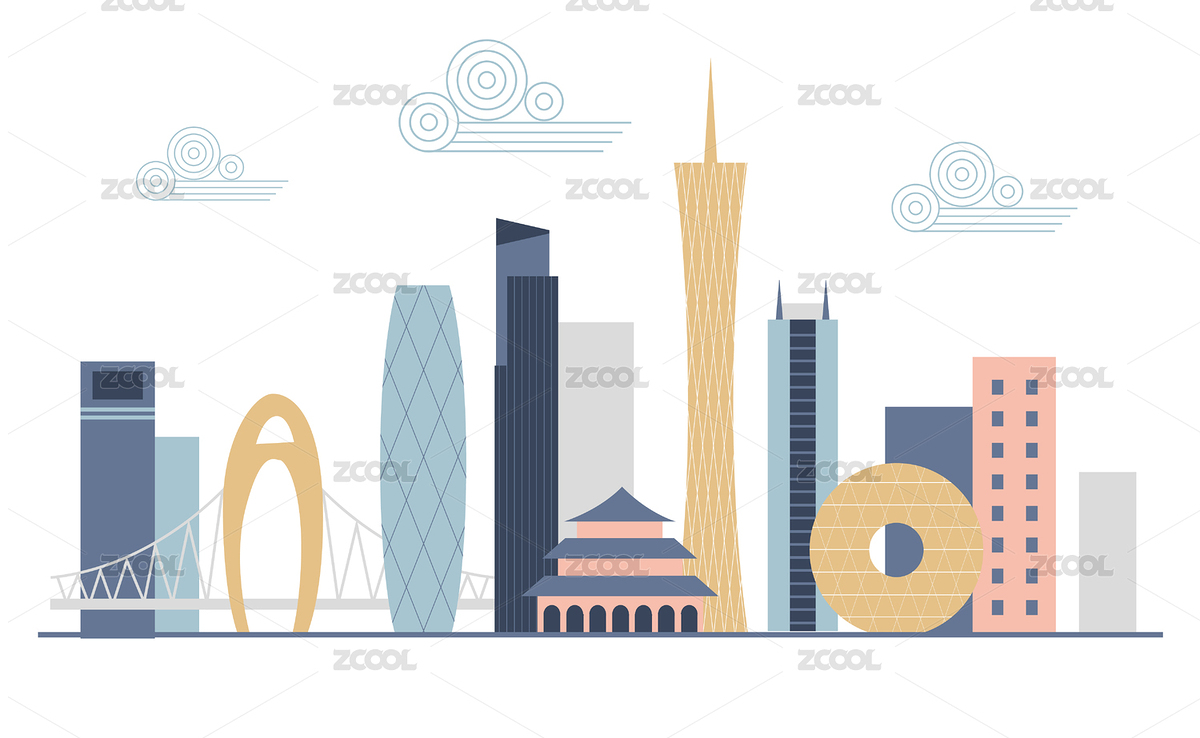 廣州地標(biāo)插畫（主預(yù)覽-974700） - 未分類 - 站酷設(shè)計(jì)師Sharrie123原創(chuàng)素材 - 站酷ZCOOL