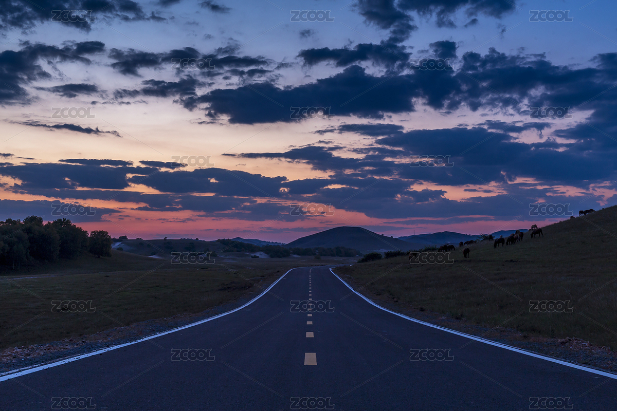 内蒙古大草原上的公路（主预览-6724306） - 未分类 - 站酷设计师樊小喆原创素材 - 站酷ZCOOL