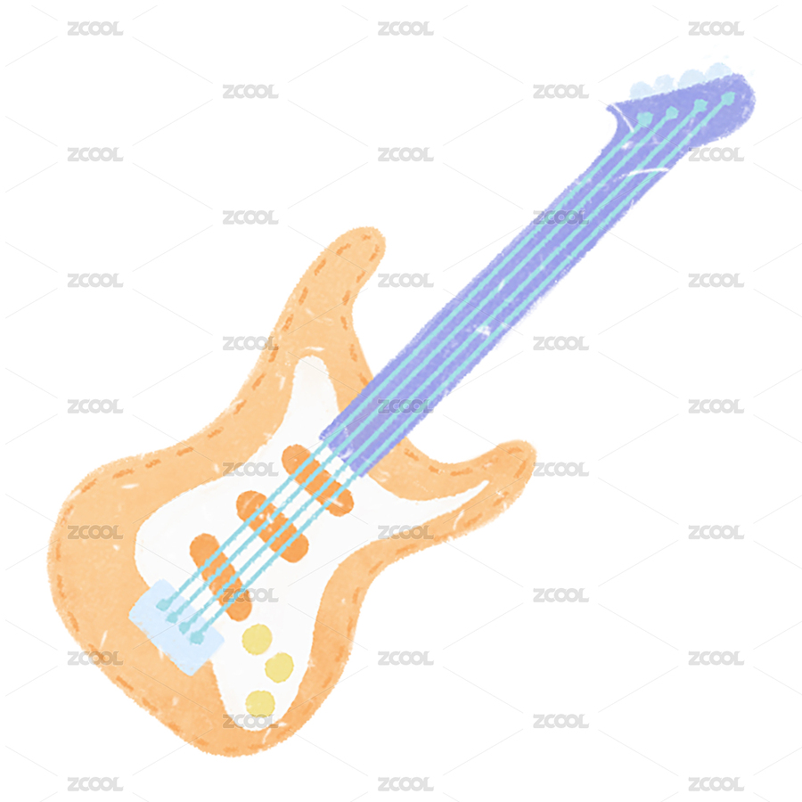 音樂(lè)樂(lè)器貝斯藝術(shù)元素素材肌理森系裝飾插畫(huà)（主預(yù)覽-1266007） - 未分類 - 站酷設(shè)計(jì)師太陽(yáng)小云原創(chuàng)素材 - 站酷ZCOOL