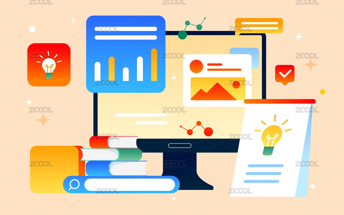 在線教育網(wǎng)課學(xué)習(xí)插畫老師直播教育學(xué)生海報(bào)（主預(yù)覽-6309970） - 未分類 - 站酷設(shè)計(jì)師熊伍_原創(chuàng)素材 - 站酷ZCOOL