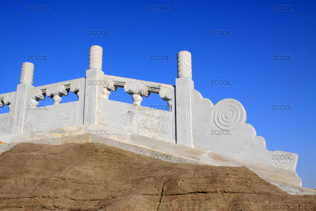 石欄桿與藍天下的山巖（主預覽-12260606） - 未分類 - 站酷設計師lnzyx原創(chuàng)素材 - 站酷ZCOOL