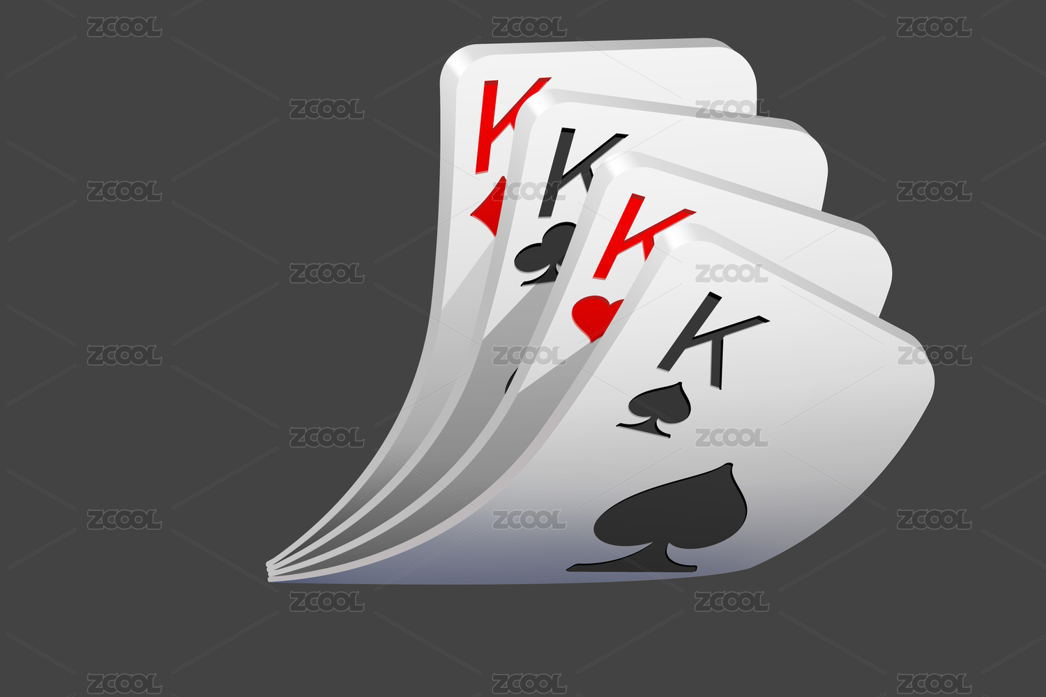 扑克牌棋牌游戏UI图标设计素材