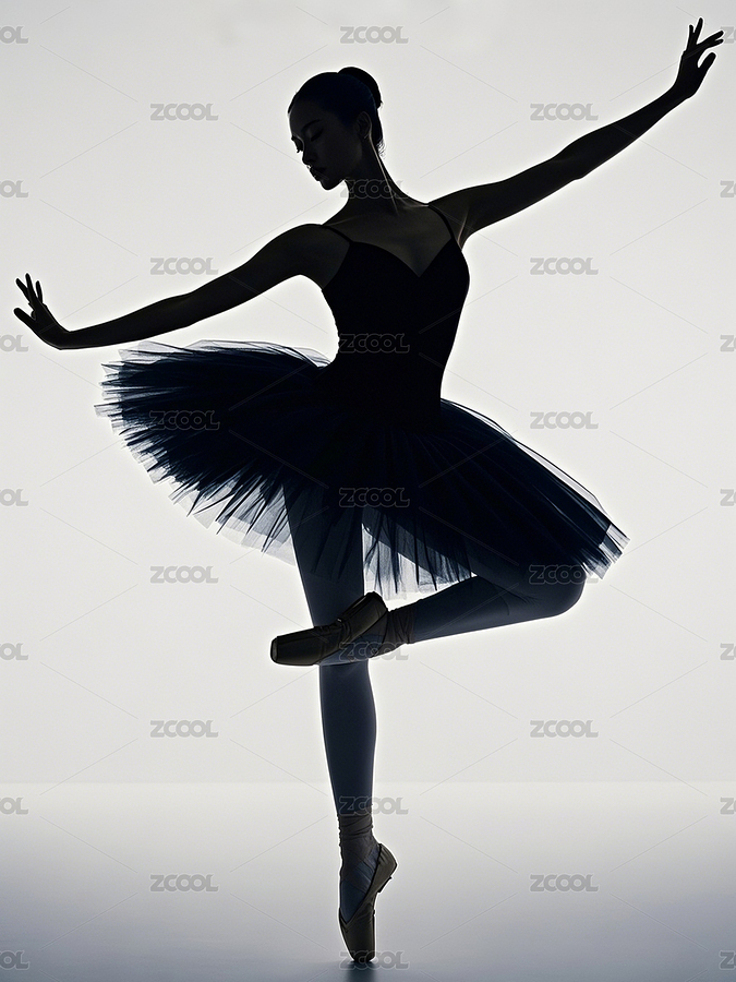 芭蕾人物剪影風格舞蹈（主預覽-8952972） - 未分類 - 站酷設計師AIGC創(chuàng)意獅原創(chuàng)素材 - 站酷ZCOOL
