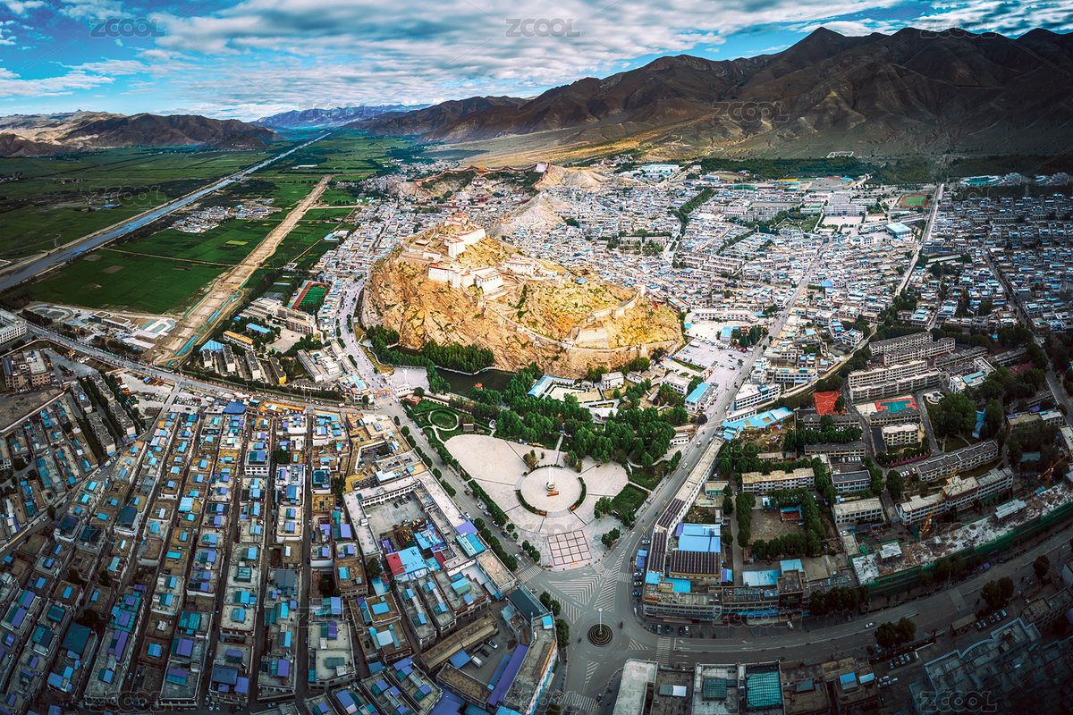 中国西藏日喀则江孜县城全景（主预览-9095136） - 未分类 - 站酷设计师老李菜刀原创素材 - 站酷ZCOOL