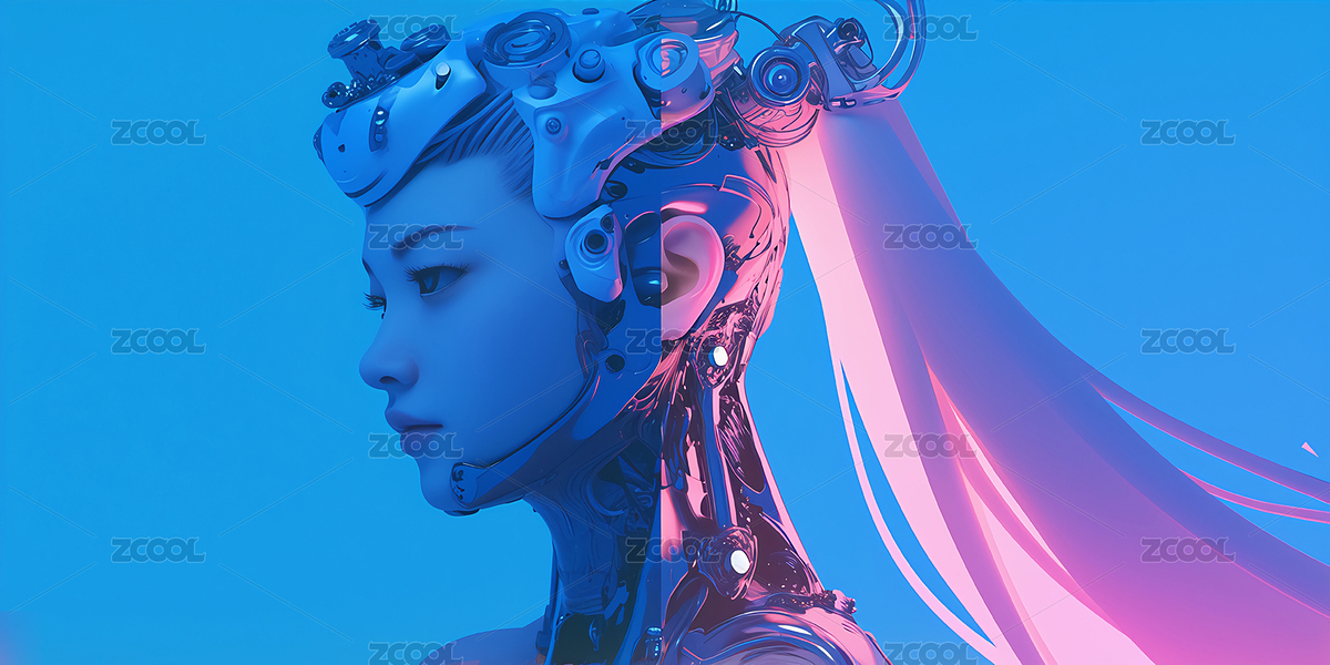 科技智能AI机器人头像插图（主预览-7912113） - 未分类 - 站酷设计师2026乾坤视觉原创素材 - 站酷ZCOOL
