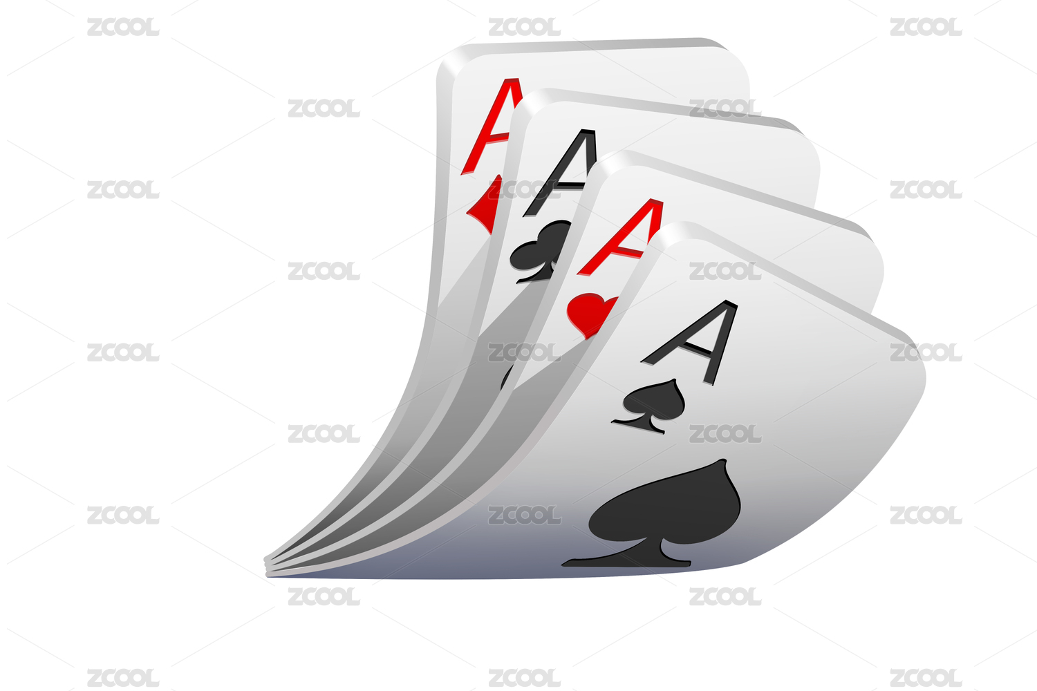 扑克牌棋牌游戏UI图标设计素材