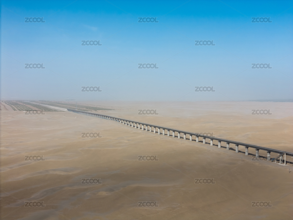 沙漠中的和若鐵路航拍（主預(yù)覽-352873） - 未分類 - 站酷設(shè)計師小神仙628原創(chuàng)素材 - 站酷ZCOOL