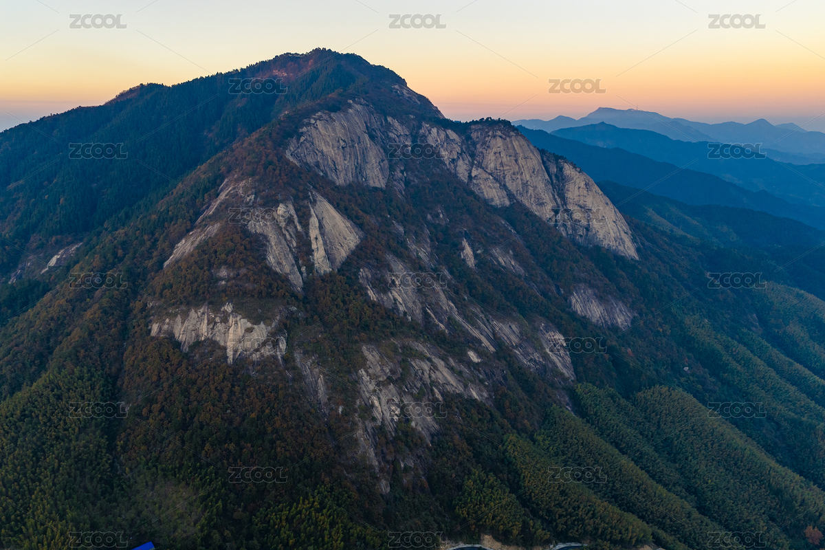 航拍湖南衡阳南岳雷钵峰日落风光（主预览-12574380） - 未分类 - 站酷设计师昨夜的潮汐原创素材 - 站酷ZCOOL