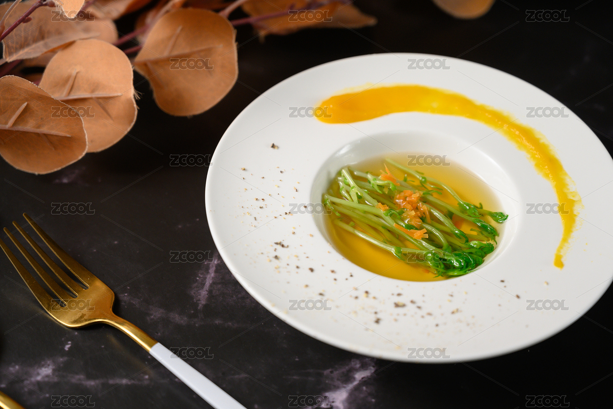 桌面上的碗里的美味可口的清湯豆苗（主預覽-4999713） - 未分類 - 站酷設(shè)計師我是小助理原創(chuàng)素材 - 站酷ZCOOL