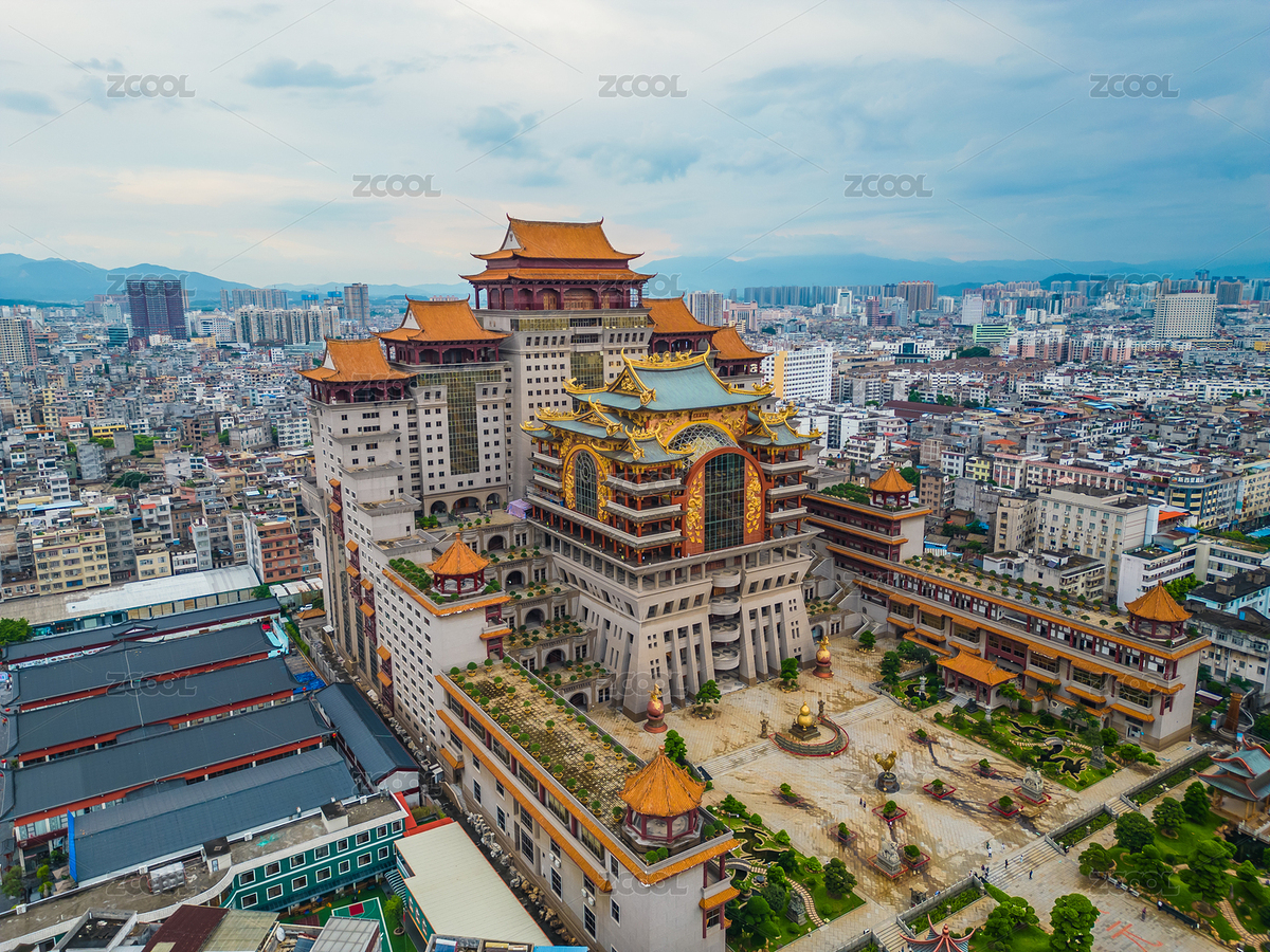 玉林云天文化城云天宫航拍（主预览-8911393） - 未分类 - 站酷设计师跨界摄影叔原创素材 - 站酷ZCOOL