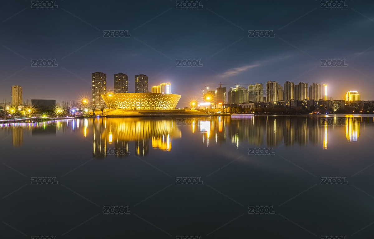 中國湖北荊門鐘祥莫愁湖體育場燈光夜景（主預(yù)覽-9058532） - 未分類 - 站酷設(shè)計師阿峰愛攝影原創(chuàng)素材 - 站酷ZCOOL