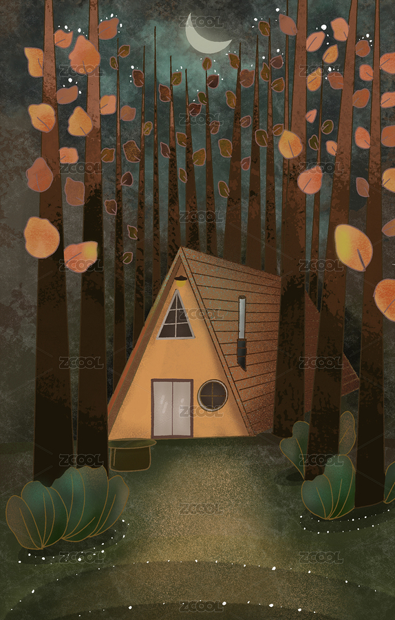 溫馨的森林小屋（主預(yù)覽-1679963） - 未分類 - 站酷設(shè)計(jì)師X夏X小X小原創(chuàng)素材 - 站酷ZCOOL