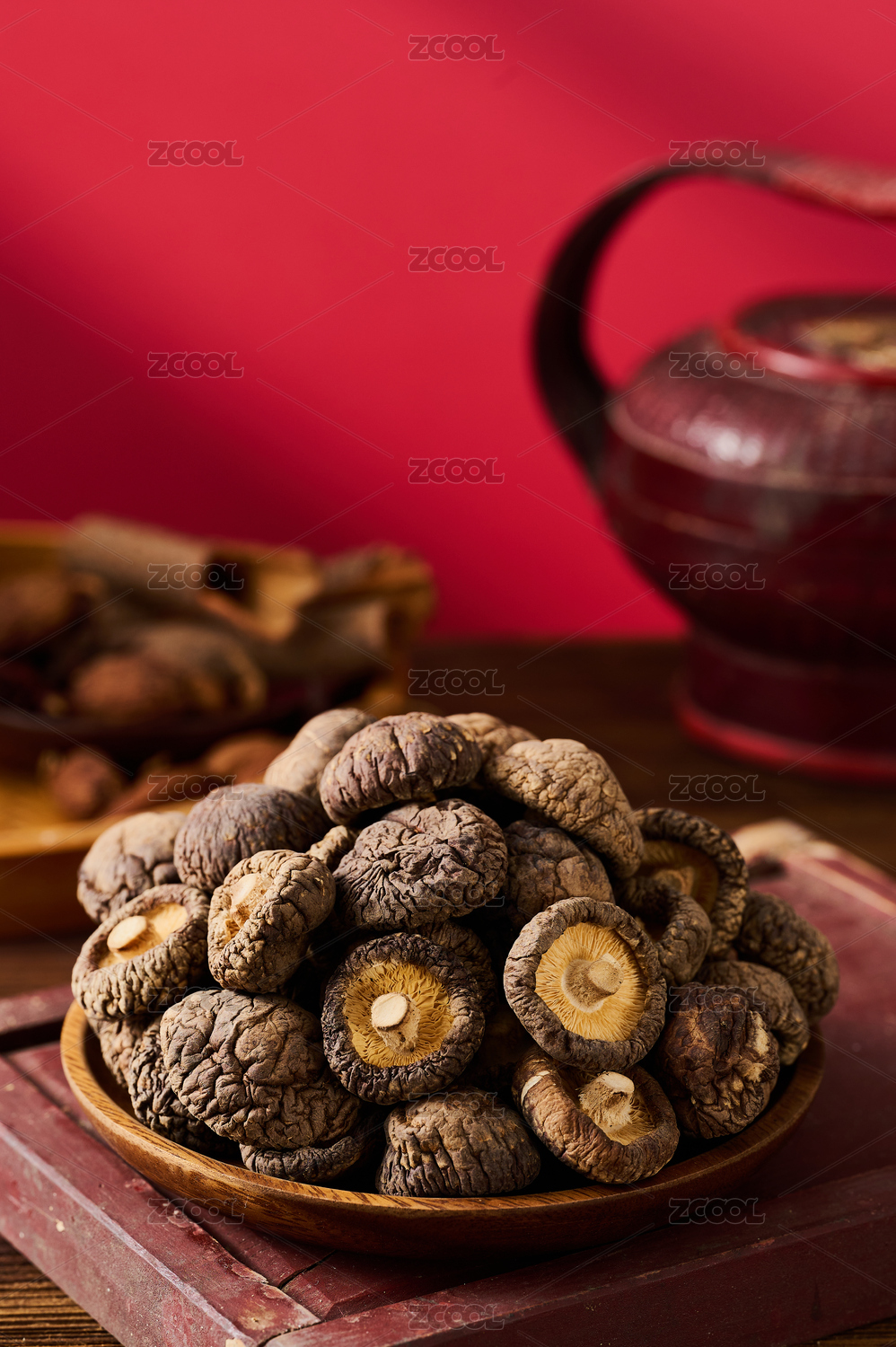 中国风美食产品摄影 香菇
