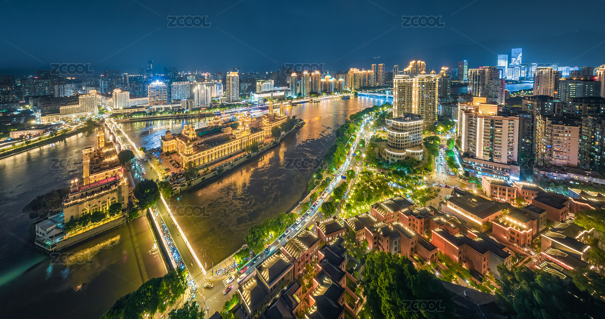 福州煙臺山閩江之心夜景航拍風(fēng)光（主預(yù)覽-8311464） - 未分類 - 站酷設(shè)計師陳小羊Timeline原創(chuàng)素材 - 站酷ZCOOL