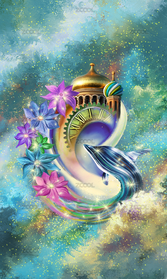 側(cè)耳傾聽壁紙背景插畫（主預(yù)覽-6314347） - 未分類 - 站酷設(shè)計師青行自在原創(chuàng)素材 - 站酷ZCOOL